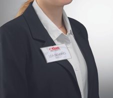 DURABLE Namensschilder transparent 9 cm x 5.4 cm