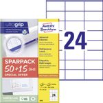AVERY Zweckform Etiketten 6602 weiß 70,0 x 36,0 mm