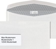 ÖKI Kuvertierhüllen DIN lang+ mit Fenster nassklebend