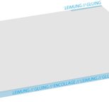 SIGEL Schreibtischunterlage 59,5 x 41,0 cm weiß/lila