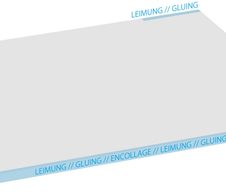 SIGEL Schreibtischunterlage 59,5 x 41,0 cm weiß/lila