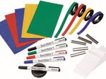 MAUL Zubehör-Set farbsortiert (blau, rot gelb, grün) für Planungstafeln, Jahresplaner