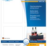 HERMA Flaschenetiketten 8882 weiß 90,0 x 120,0 mm