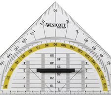 WESTCOTT Geometrie-Dreieck mit Griff  25,0 cm
