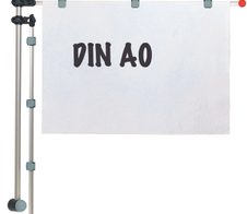 MAUL Planhalter 132 cm Wandmontage silber