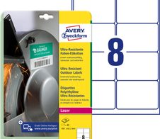 AVERY Zweckform resistente Folienetiketten 99,1 x 67,7 mm