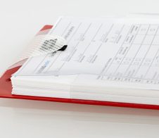 EICHNER Auftragstaschen rot für EICHNER Einstecktafel