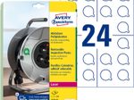 AVERY Zweckform Prüfplaketten 30,0 x 30,0 mm