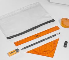 M + R Schreibset Schule neonorange