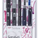 Tombow Handlettering-Set Mehrfarbig 0.8 + 3.3 mm