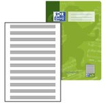 OXFORD Notenheft ohne Hilfslinien Lineatur 14 Notenlineatur DIN A4