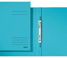 LEITZ Spiralhefter DIN A4 Colorspankarton blau