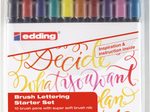 edding Brush-Pens Mehrfarbig 0.8 + 3.3 mm
