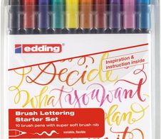 edding Brush-Pens Mehrfarbig 0.8 + 3.3 mm