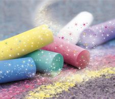 EBERHARD FABER Straßenmalkreide Glitzer Mehrfarbig