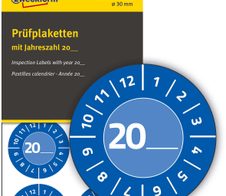 AVERY Zweckform Prüfplaketten 30,0 x 30,0 mm