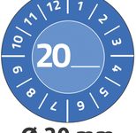 AVERY Zweckform Prüfplaketten 30,0 x 30,0 mm