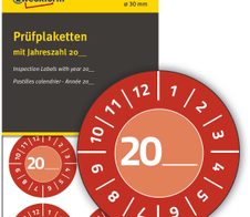 AVERY Zweckform Prüfplaketten 30,0 x 30,0 mm