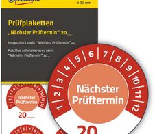 AVERY Zweckform Prüfplaketten 30,0 x 30,0 mm