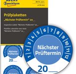 AVERY Zweckform Prüfplaketten 30,0 x 30,0 mm