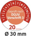 AVERY Zweckform Prüfplaketten 30,0 x 30,0 mm