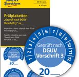 AVERY Zweckform Prüfplaketten 30,0 x 30,0 mm