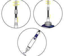 ONLINE® Tintenkonverter schwarz/weiß