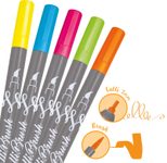 ONLINE® Brush-Pens Mehrfarbig 2.0 mm