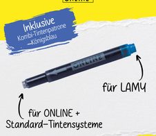 ONLINE® Tintenpatronen und Tintenkiller Set königsblau