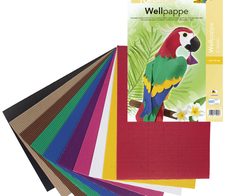 folia Bastelwellpappe farbsortiert