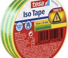 tesa Isolierbänder 15 mm x 10 m grün/gelb