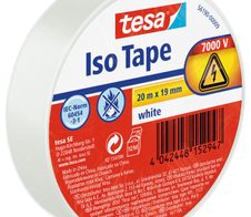 tesa Isolierbänder 19 mm x 20 m weiß