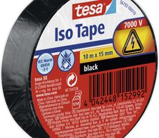 tesa Isolierbänder 15 mm x 10 m schwarz