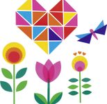 folia Fensterfolie mehrfarbig