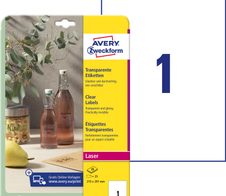 AVERY Zweckform Folienetiketten 210,0 x 297,0 mm