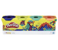 Play-Doh Knete WILD farbsortiert, 4 Farben je 112,0 g