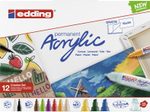 edding basic Acrylstifte-Set 1.0 + 2.0 + 3.0 + 5.0 + 10.0 mm Mehrfarbig