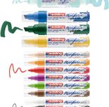 edding basic Acrylstifte-Set 1.0 + 2.0 + 3.0 + 5.0 + 10.0 mm Mehrfarbig