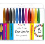 Pentel Brush-Pen-Set Mehrfarbig 7.0 - 17.0 mm