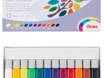 Pentel Arts FFPC1-12 Stoffmalfarbe farbsortiert 12 x 6,0 ml