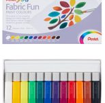 Pentel Arts FFPC1-12 Stoffmalfarbe farbsortiert 12 x 6,0 ml