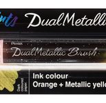 Pentel Brush-Pen Orange 0.2 mm