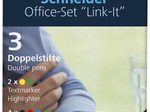 Schneider Schreibset Link-It Office 4 Link-It Slider: schwarz, rot, blau, grün 2 Link-It Highlighter: gelb,grün