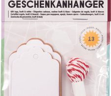 folia Geschenkanhänger weiß