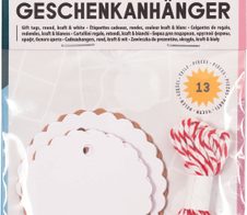 folia Geschenkanhänger weiß