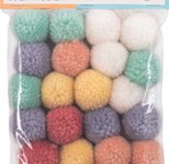 folia Pompons farbsortiert