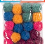 folia Pompons farbsortiert