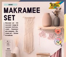 folia Makramee-Set natur, rosé