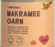 folia Makramee Garn rosa