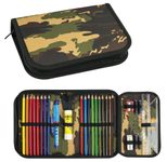 EBERHARD FABER Federmäppchen befüllt Camouflage grün